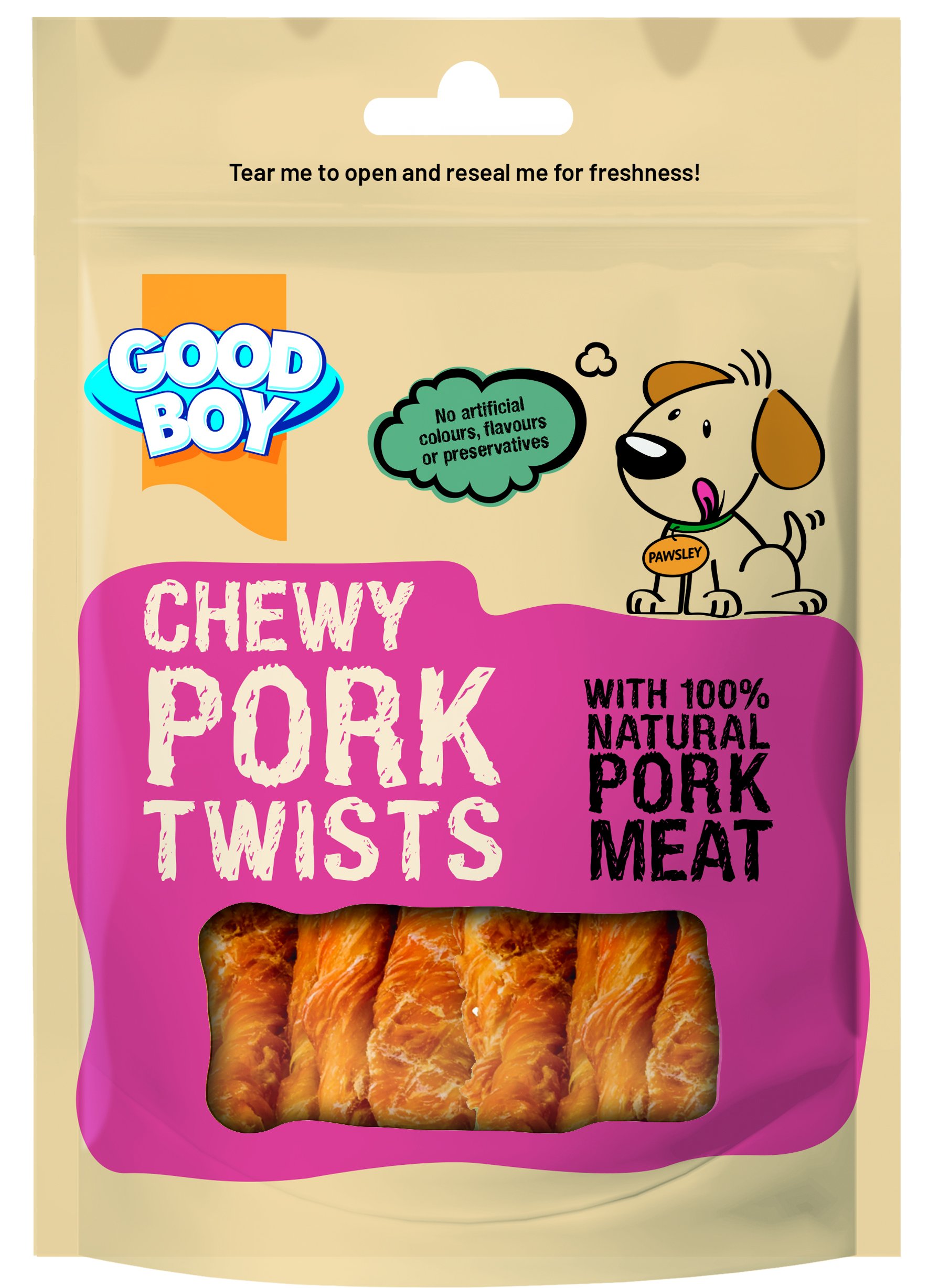 Good Boy Chewy Twists Pork 60g x 12