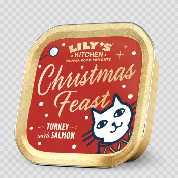Lily's Kitchen Xmas Cat Turkey & Salmon Pate 19 x 85g