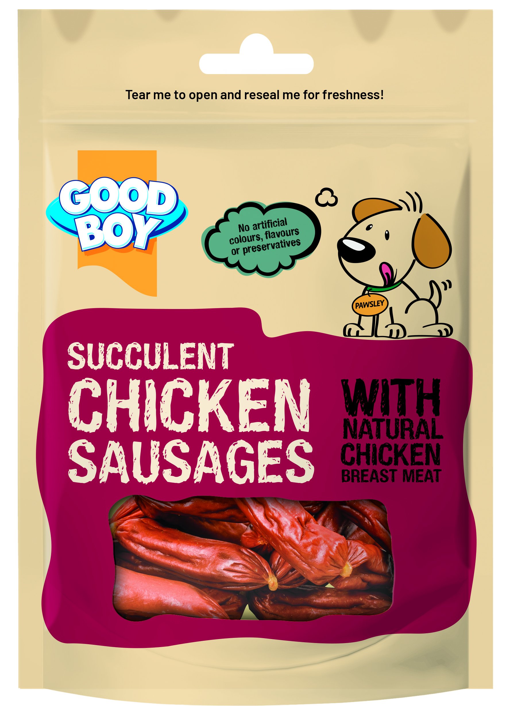 Good Boy Succulent Chicken Sausages 12 x 75g