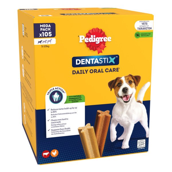 Pedigree Dentastix Daily Dental Chew Small Dog 105 Sticks