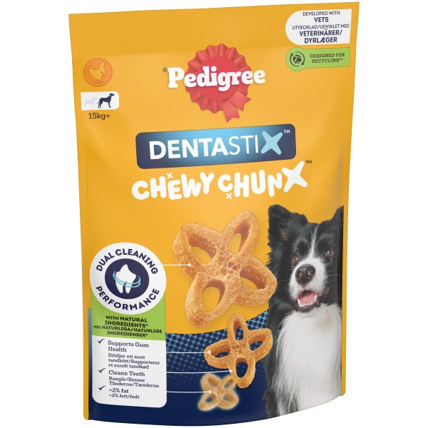 Pedigree Dentastix Chewy Chunx Chicken Large 5 x 68g