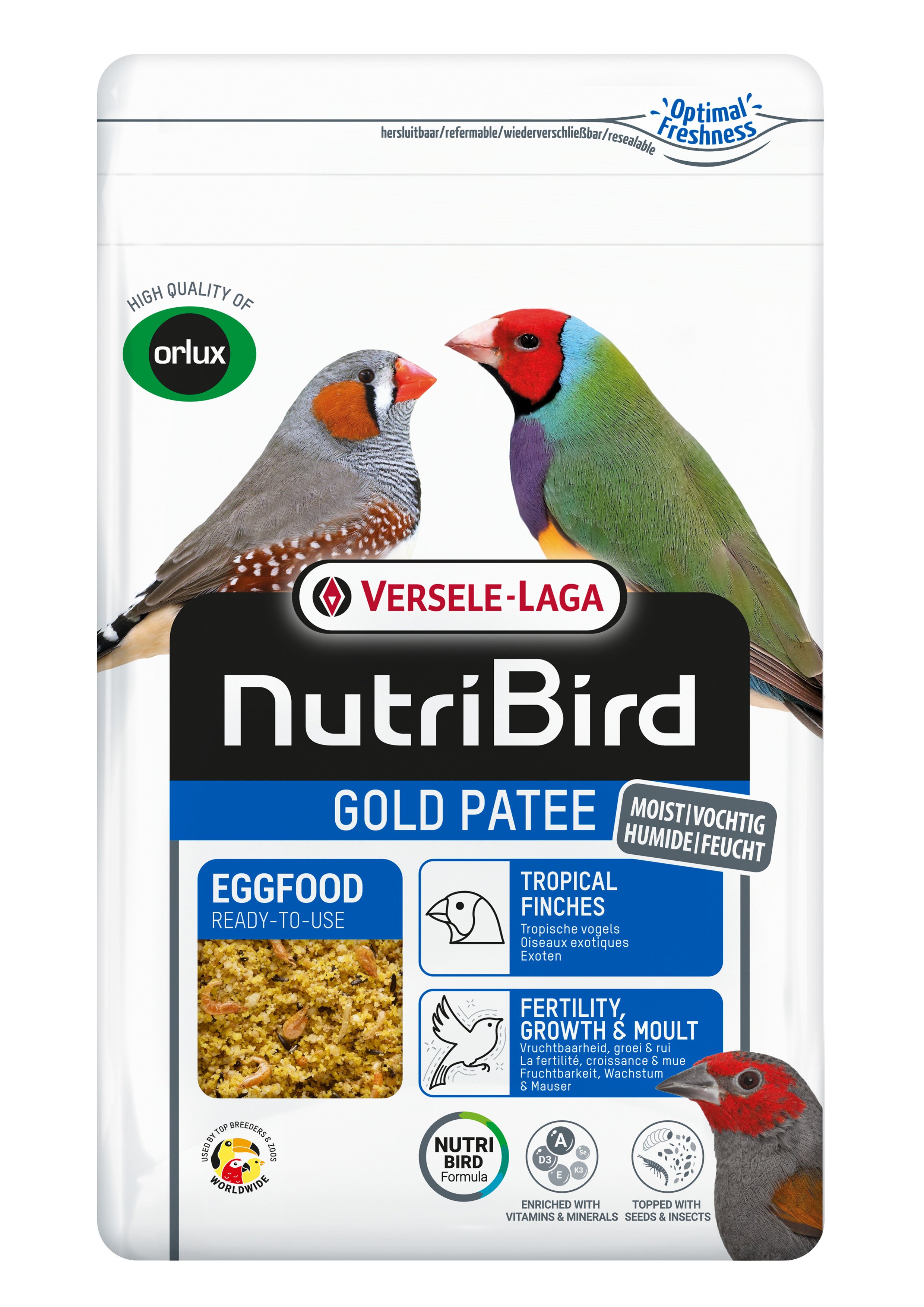 Versele Laga NutriBird Gold Patee Tropical Finches 1kg