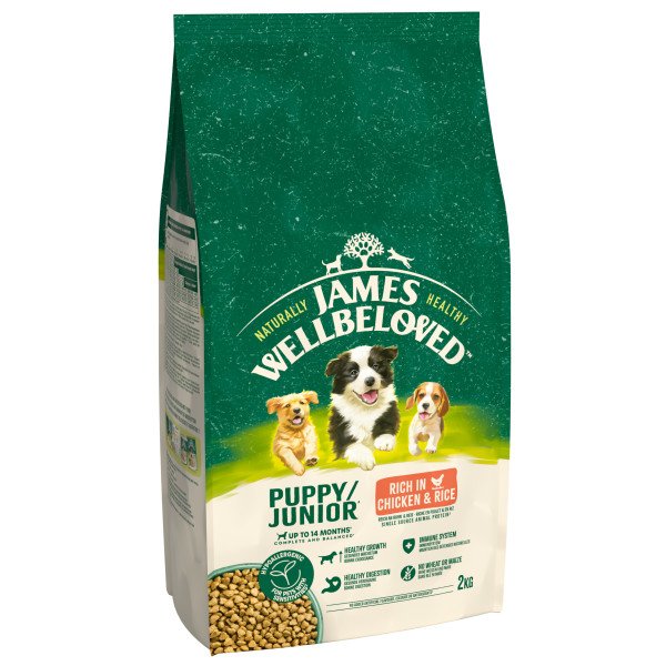 James Wellbeloved Puppy/Junior Chicken & Rice 2kg