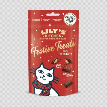 Lily's Kitchen Xmas Cat Festive Treats with Turkey 10 x 60g